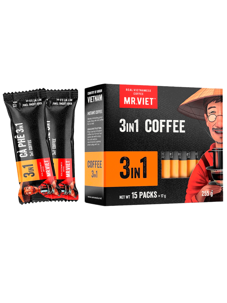 Café Instantáneo 3 en 1 MR. VIET 6 x 6 x 255 g 15 sobres x 17 g