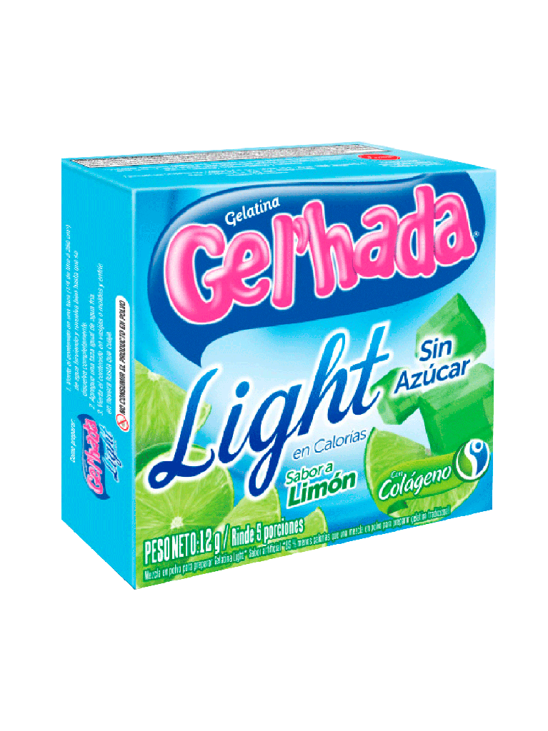 Gelatina Light Limon GEL’HADA 48 x 12 g