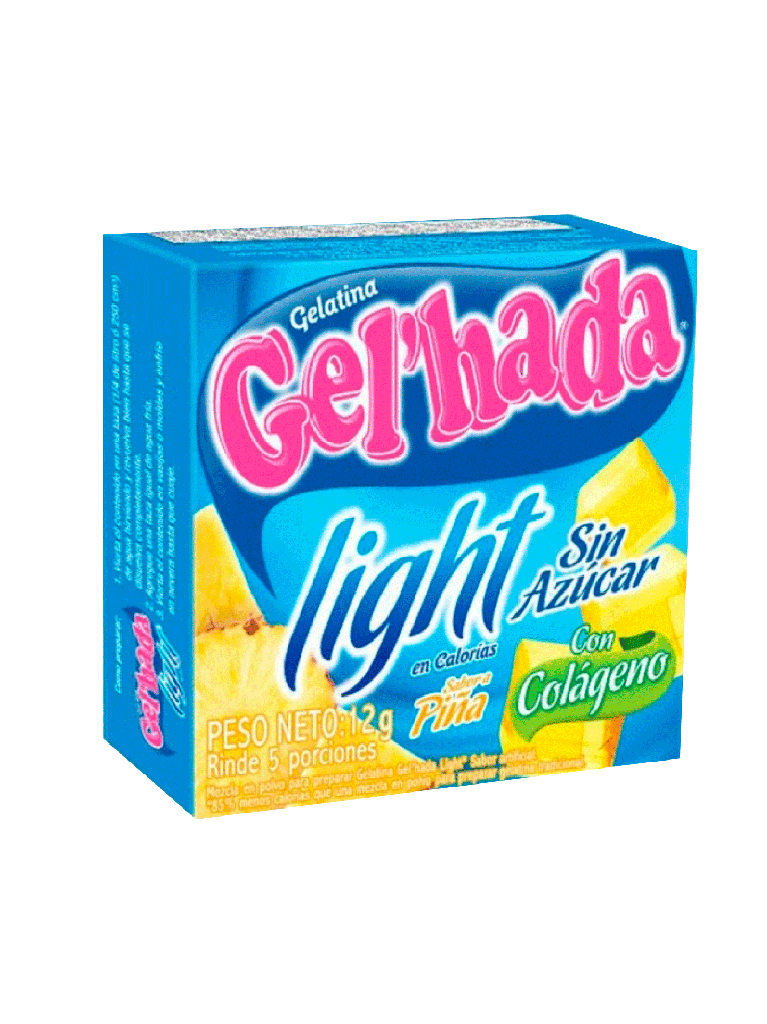 Light Pineapple Gelatin GEL’HADA 48 x 12 g