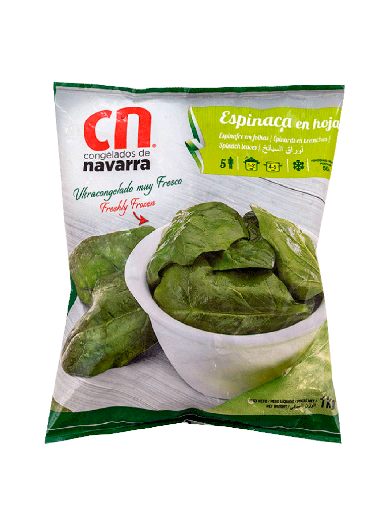 Espinacas Congeladas NAVARRA  10 x 1kg