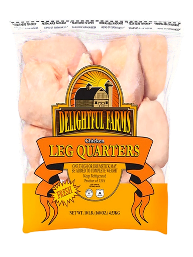 Chicken Leg Quarters TYSON 4 x 10 lb