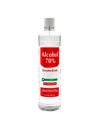 Alcohol Desnaturalizado 70%.  ALCOSOFT Botella con tapa rosca 24 x 16 oz 473 mL